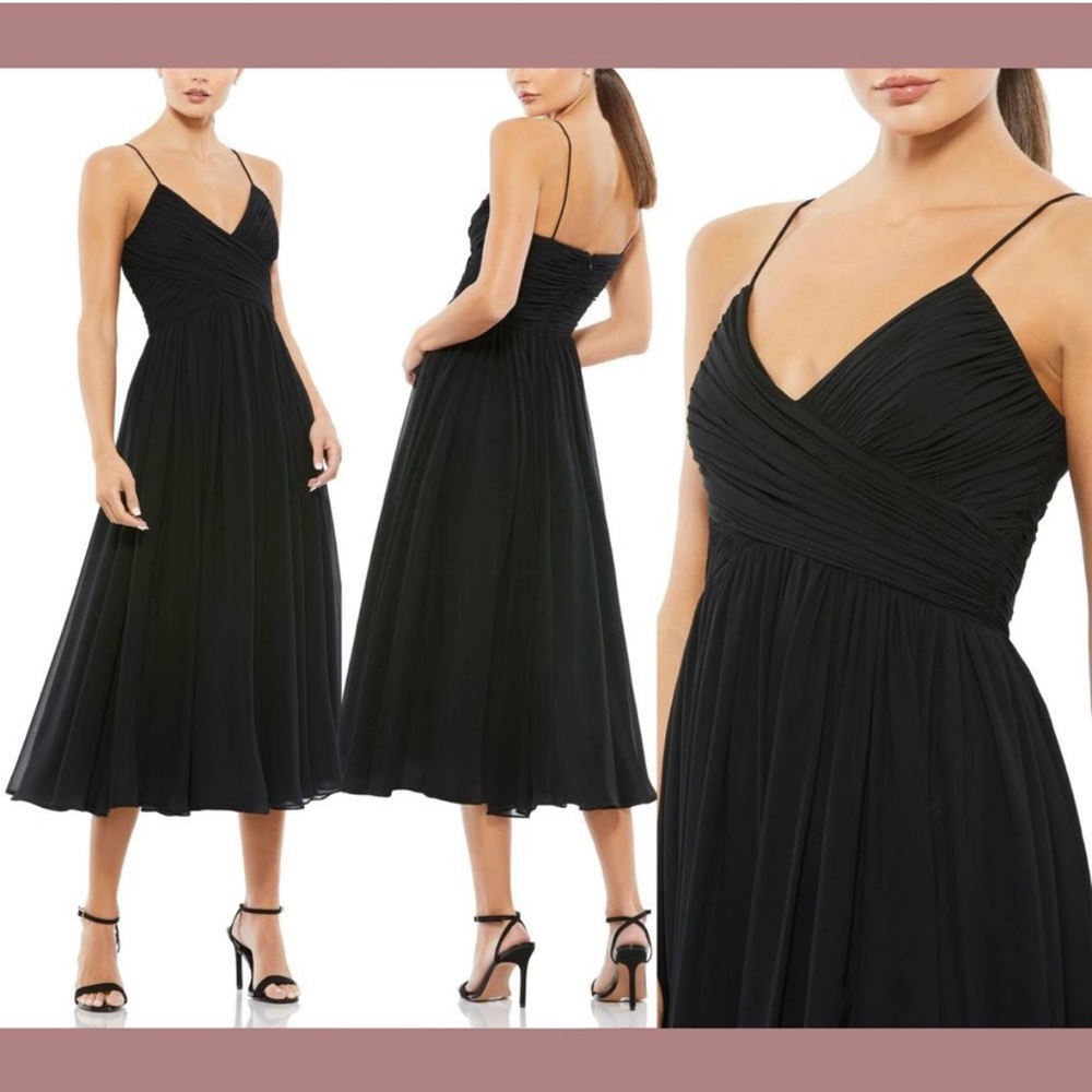 Mac Duggal Black Wedding Guest Dress